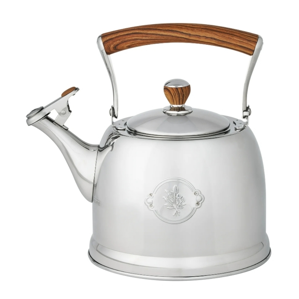 ❤️ 2025 The Pioneer Woman Stainless Steel Tea Kettle with Acacia Wood Handle